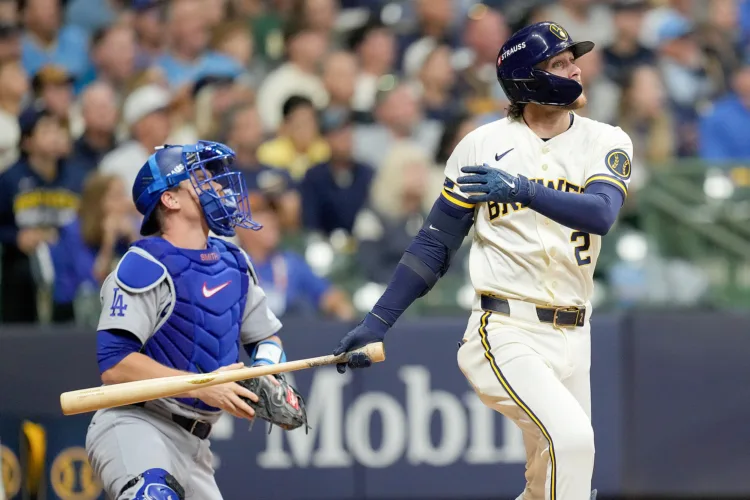 Turang homers, bullpen delivers as Brewers beat Dodgers 2-1